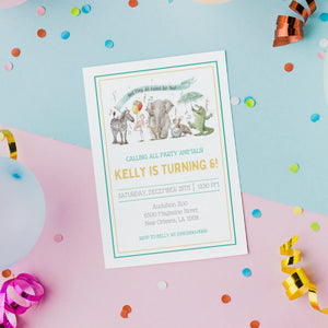 Birthday Party Invitation Downloadable Template - And They All Asked for You Nola Tawk