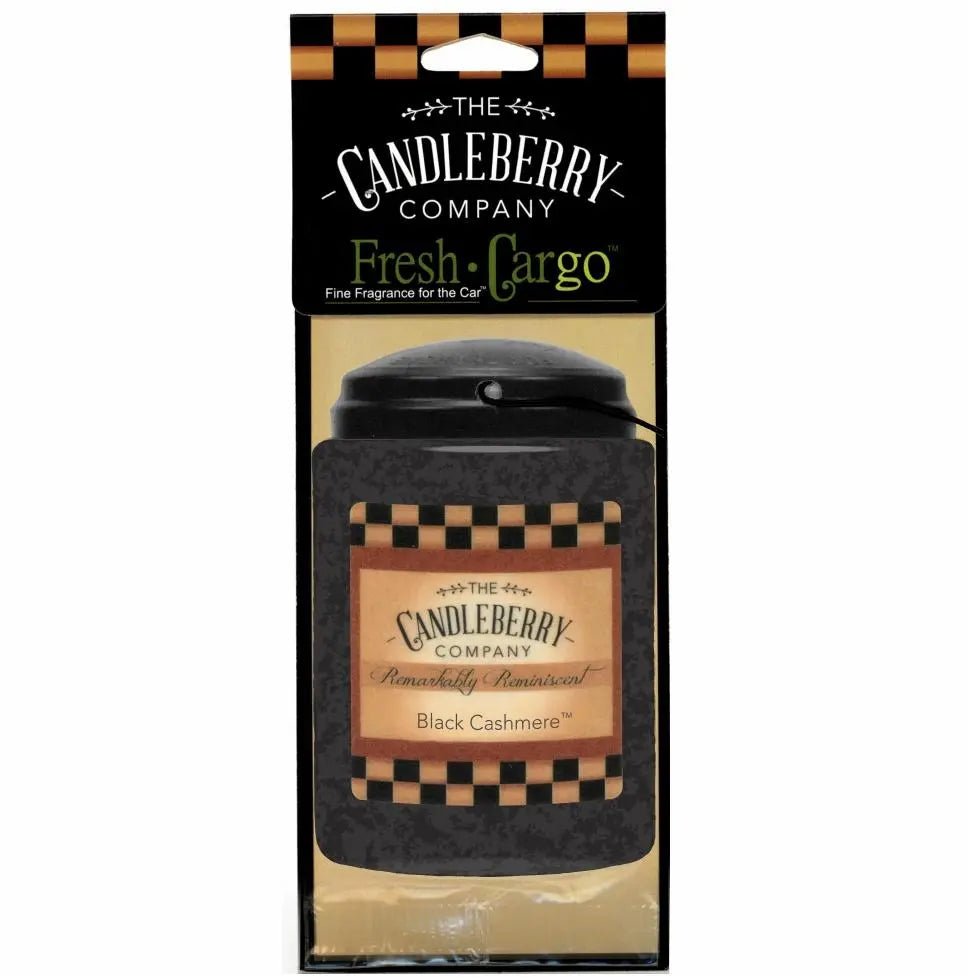 Black Cashmere™- "Fresh Cargo"®, Scent for the Car (2-PACK) (Collective) by The Candleberry® Candle Company, scented candle main product photo