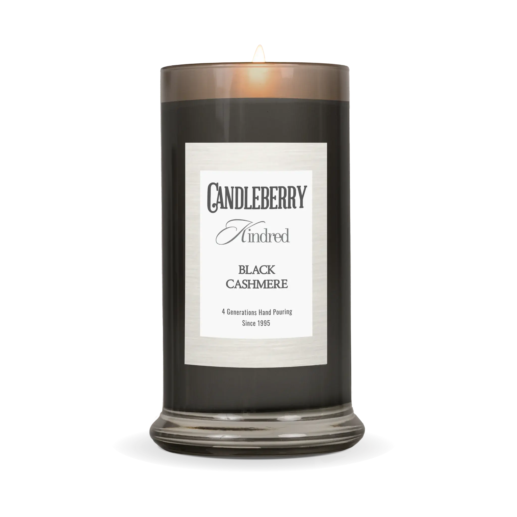 Black Cashmere™, Kindred, Large Jar Candle (Collective) by The Candleberry® Candle Company, scented candle detail photo 2