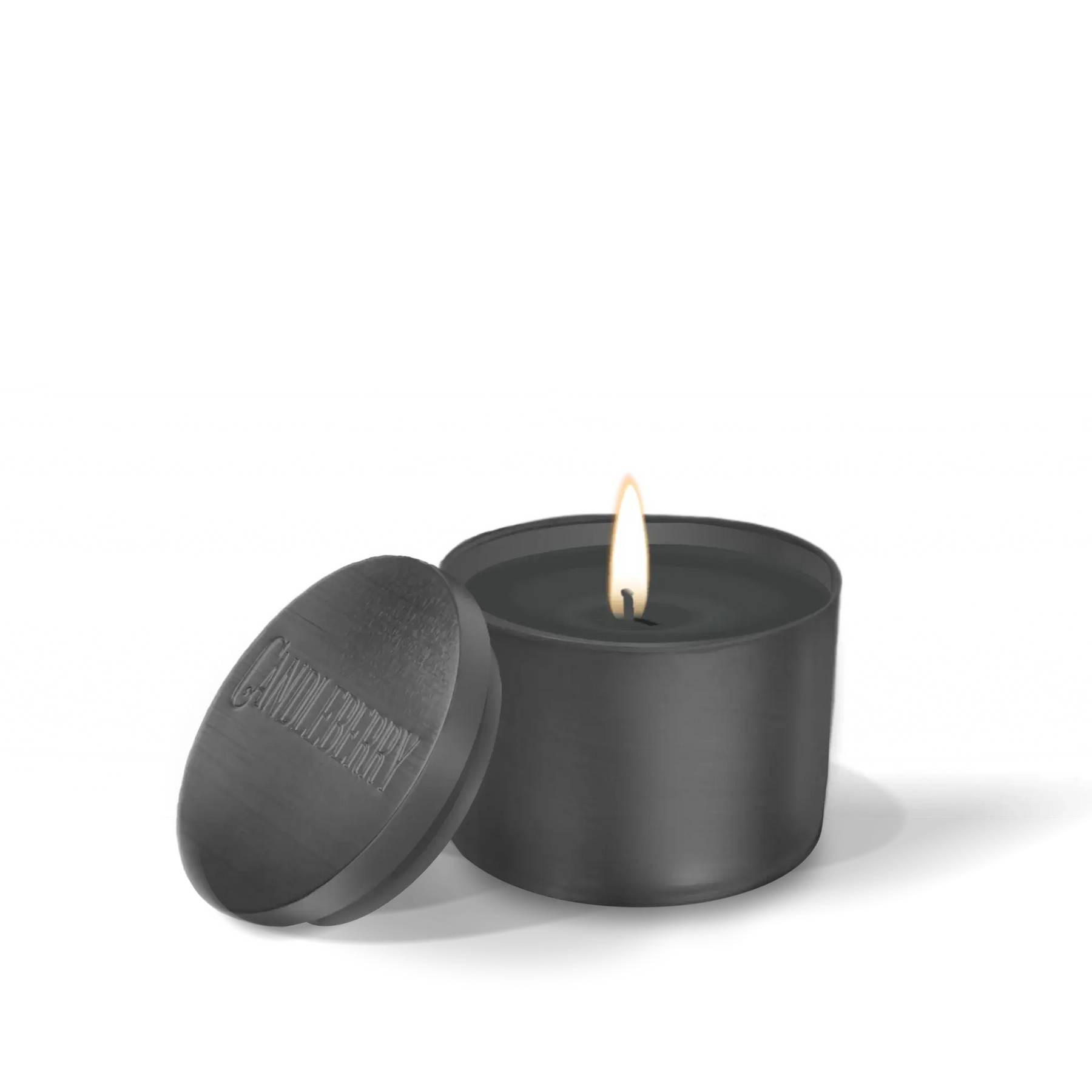 Black Cashmere™, Kindred, Travel Tin (Collective) by The Candleberry® Candle Company, scented candle main product photo