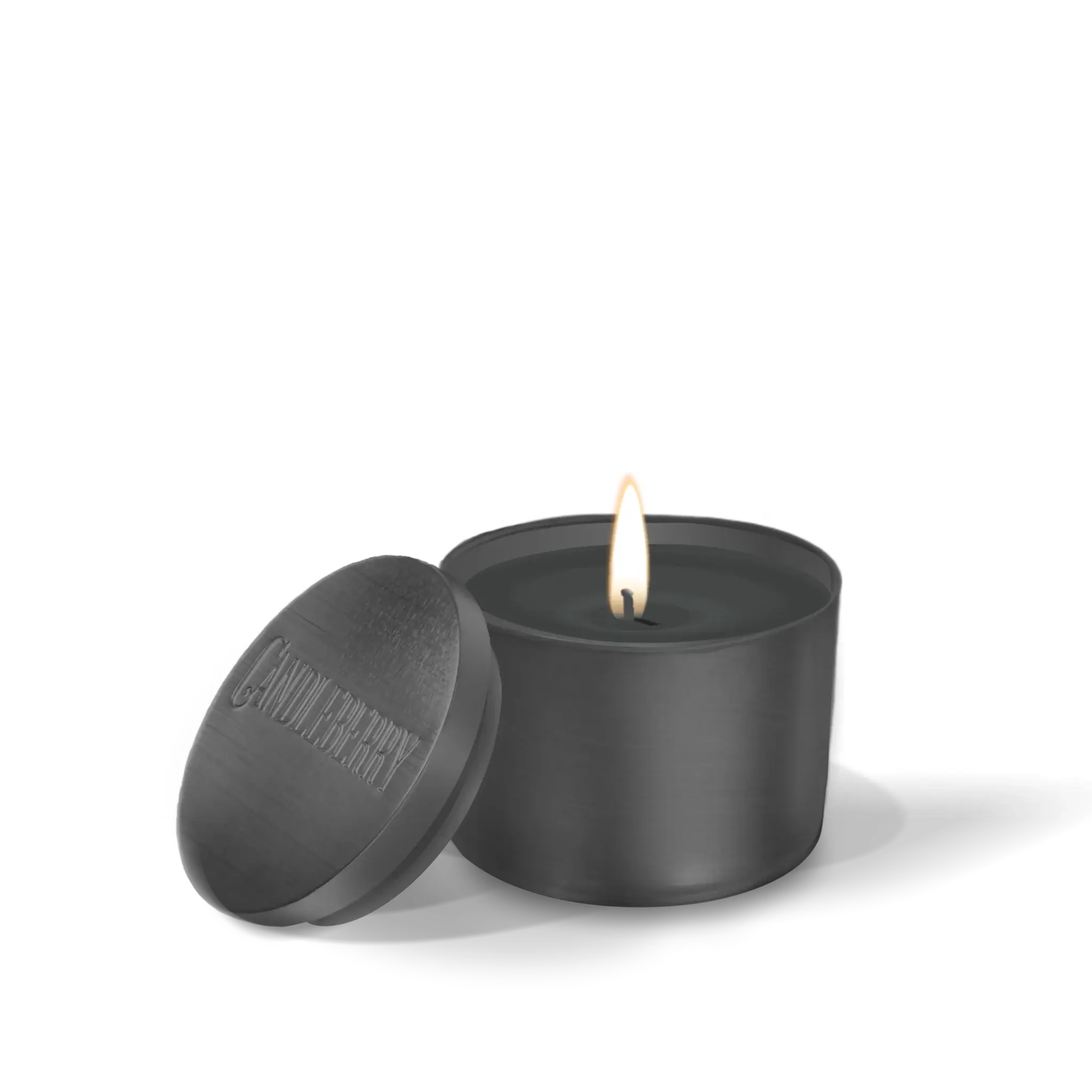Black Cashmere™, Kindred, Travel Tin (Collective) by The Candleberry® Candle Company, scented candle main product photo