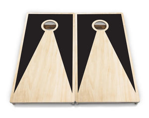 Black/Natural Keyhole Cornhole Boards - Professional Tournament Series by Cornhole Solutions, custom cornhole board detail photo 4