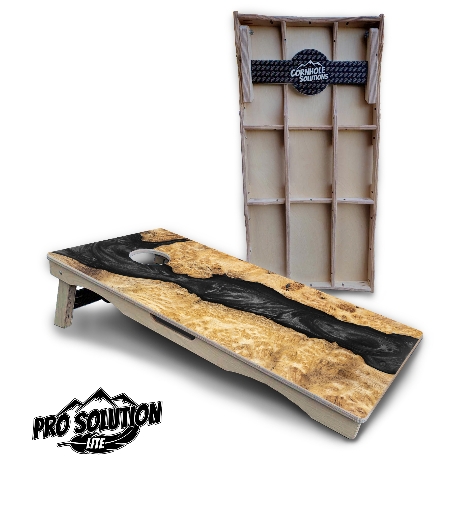 Epoxy Color Options Cornhole Boards (not actual epoxy) - Pro Solution Lite Series by Cornhole Solutions, custom cornhole board main product photo