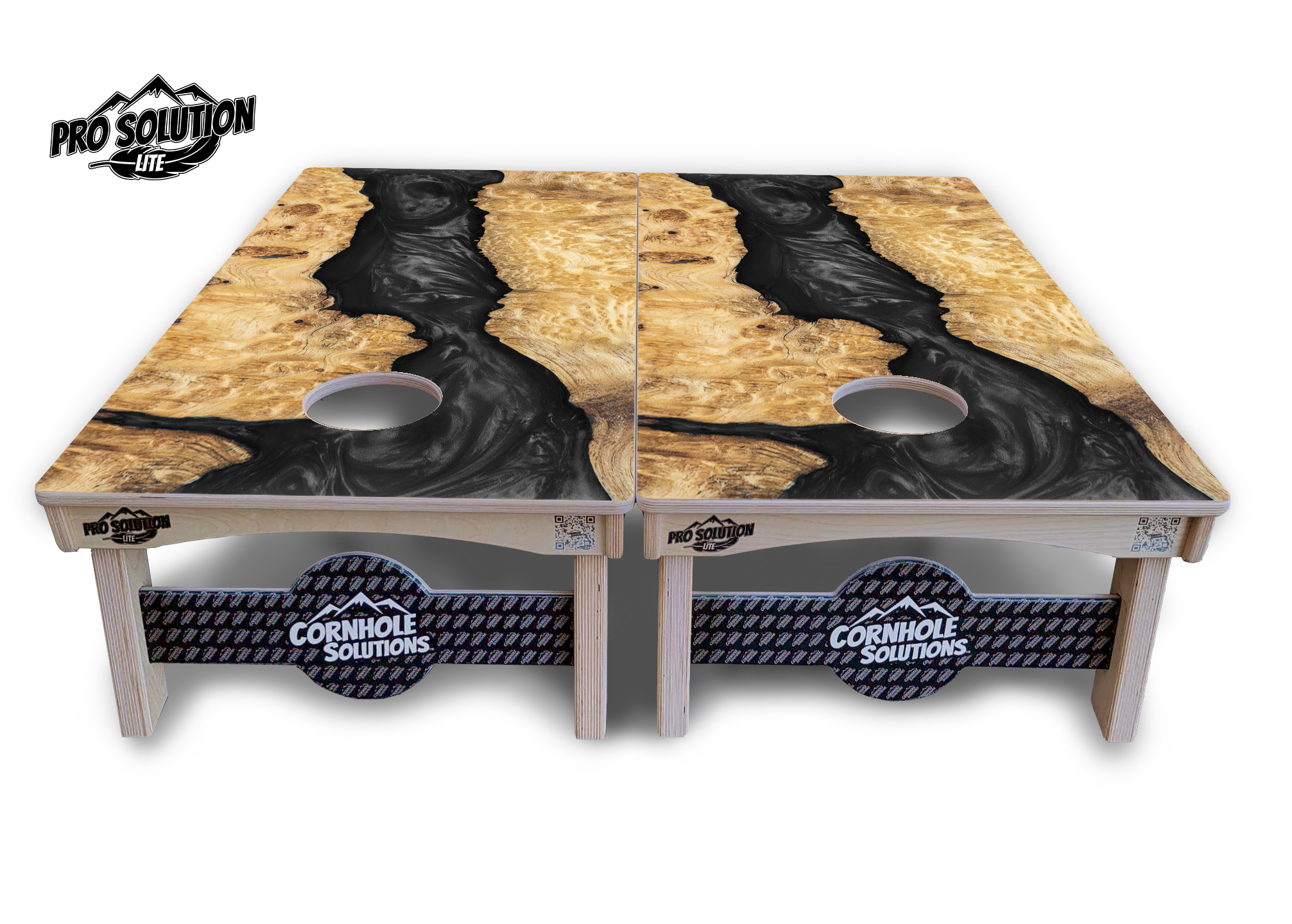 Epoxy Color Options Cornhole Boards (not actual epoxy) - Pro Solution Lite Series by Cornhole Solutions, custom cornhole board detail photo 2