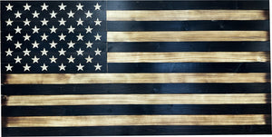 Large American Flag Gun Safe - Quick Access Hidden Gun Safe for Rifles, Shotguns, & Handguns - Gun Concealment Furniture with Magnetic Lock - Gun Self Hidden Storage (Black)