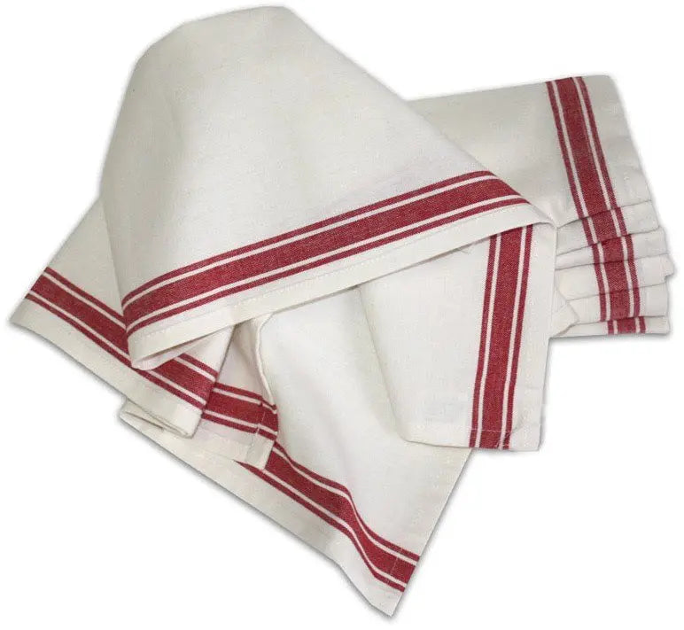 Blank Red Stripe Cotton Kitchen Towel Nola Tawk