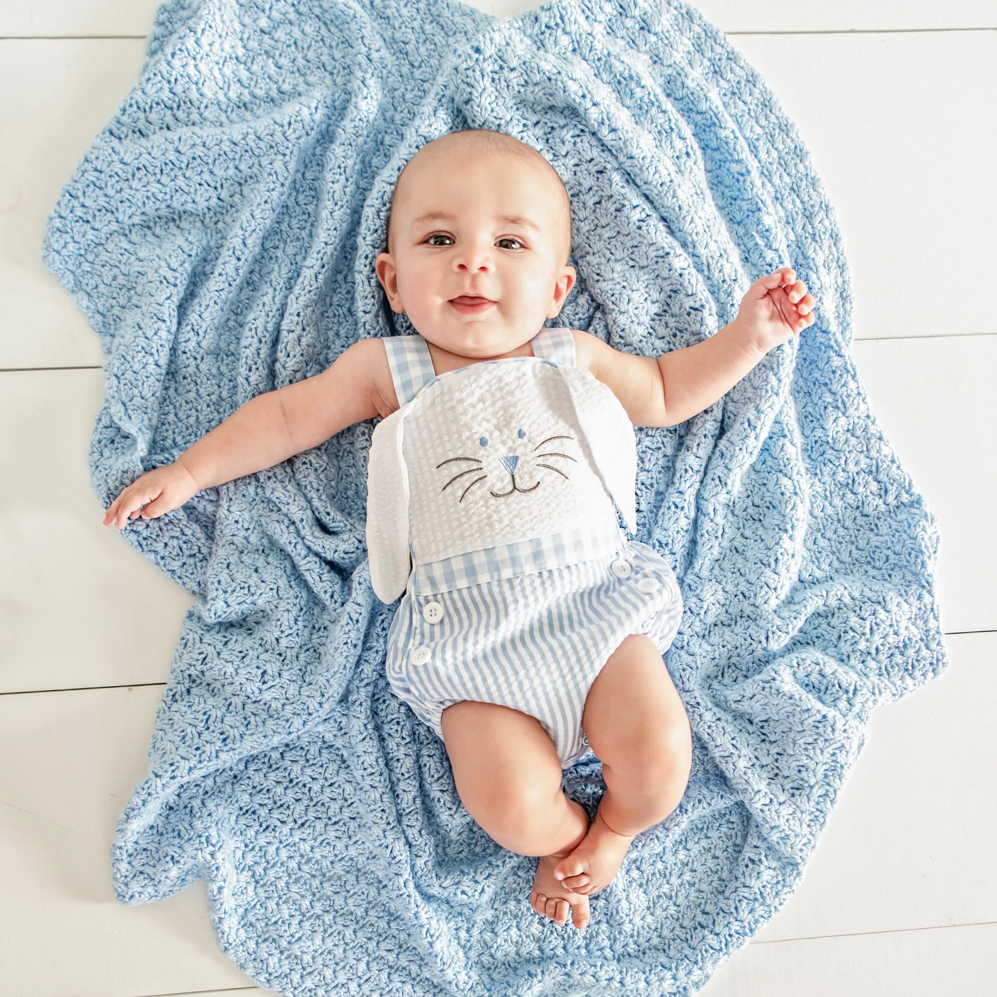 Blue Bunny Sunsuit Seven Lantern Lane