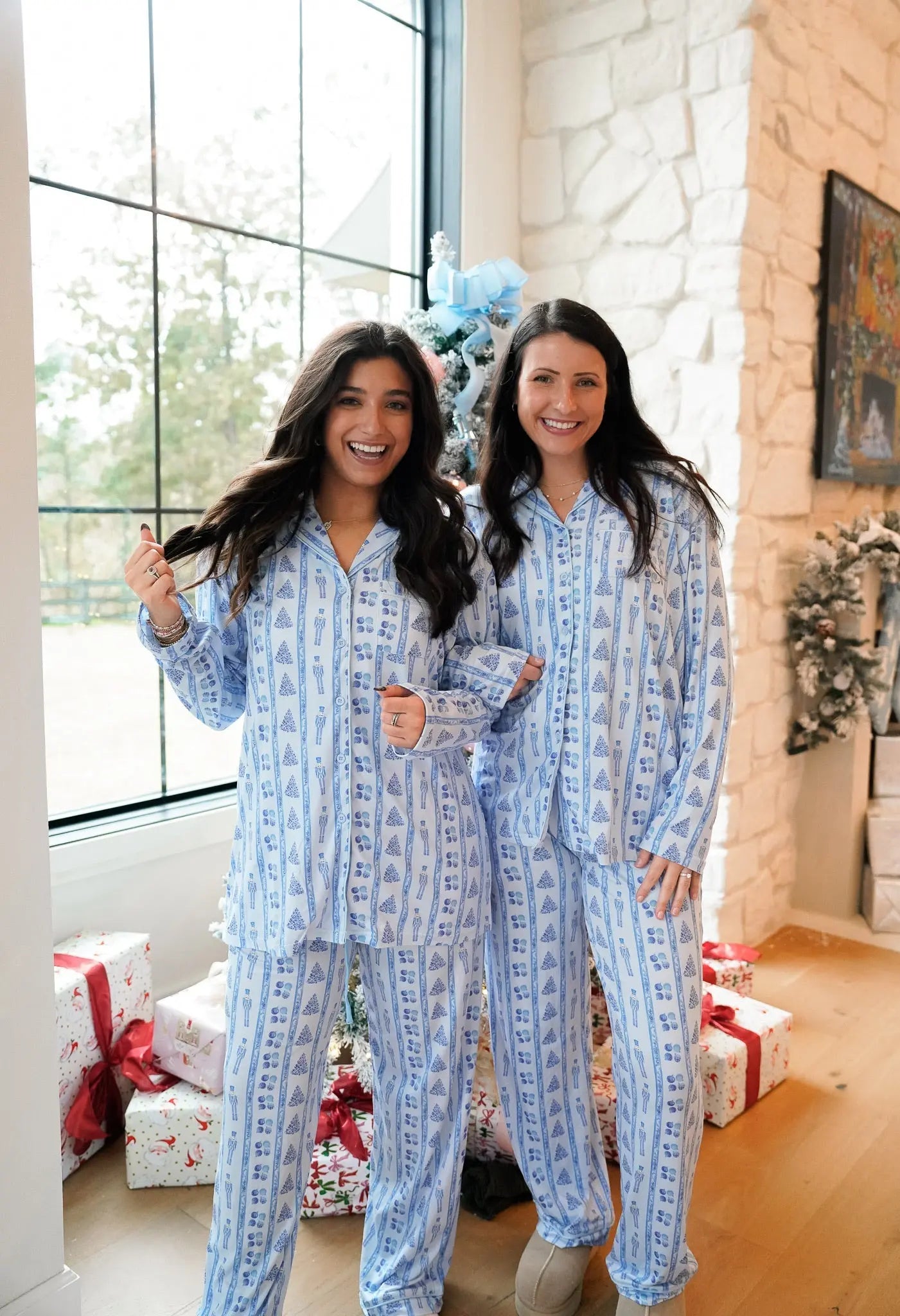 Blue Christmas - Long Pajama Set KenzKustomz