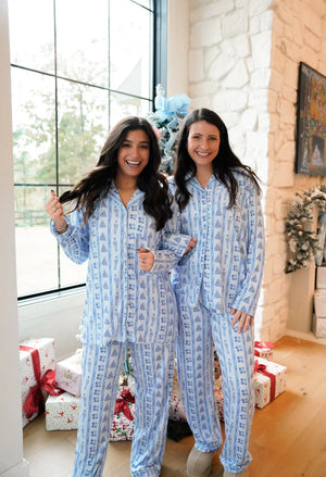 Blue Christmas - Long Pajama Set KenzKustomz