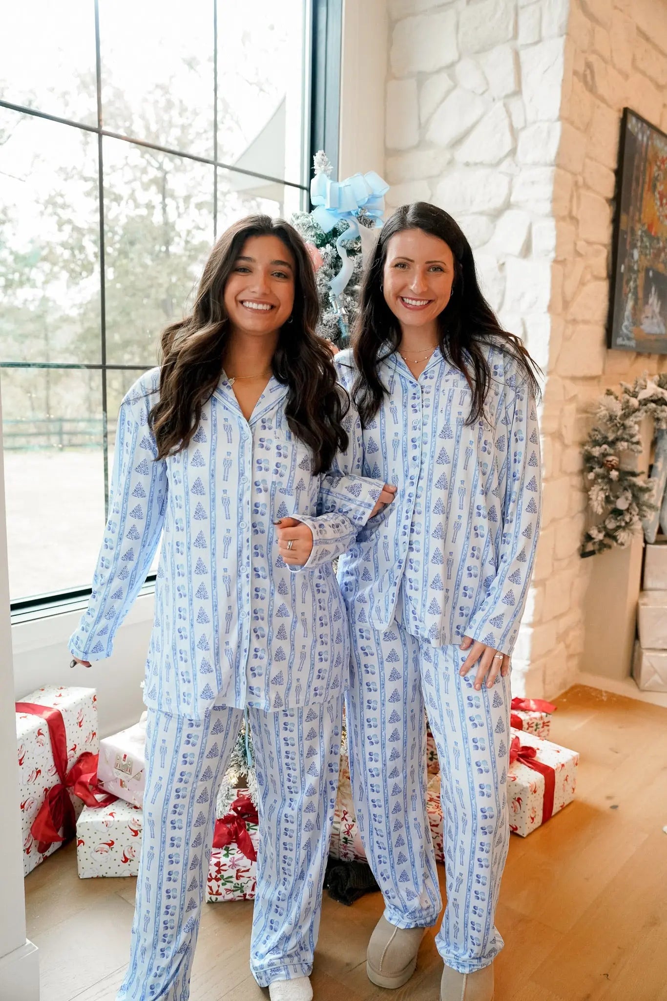 Blue Christmas - Long Pajama Set KenzKustomz