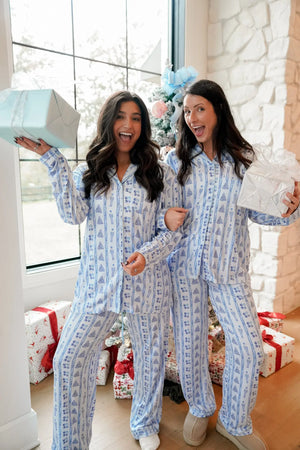 Blue Christmas - Long Pajama Set KenzKustomz