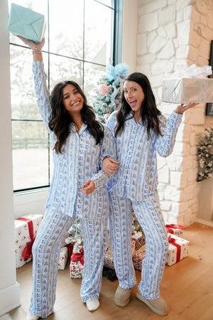 Blue Christmas - Long Pajama Set KenzKustomz