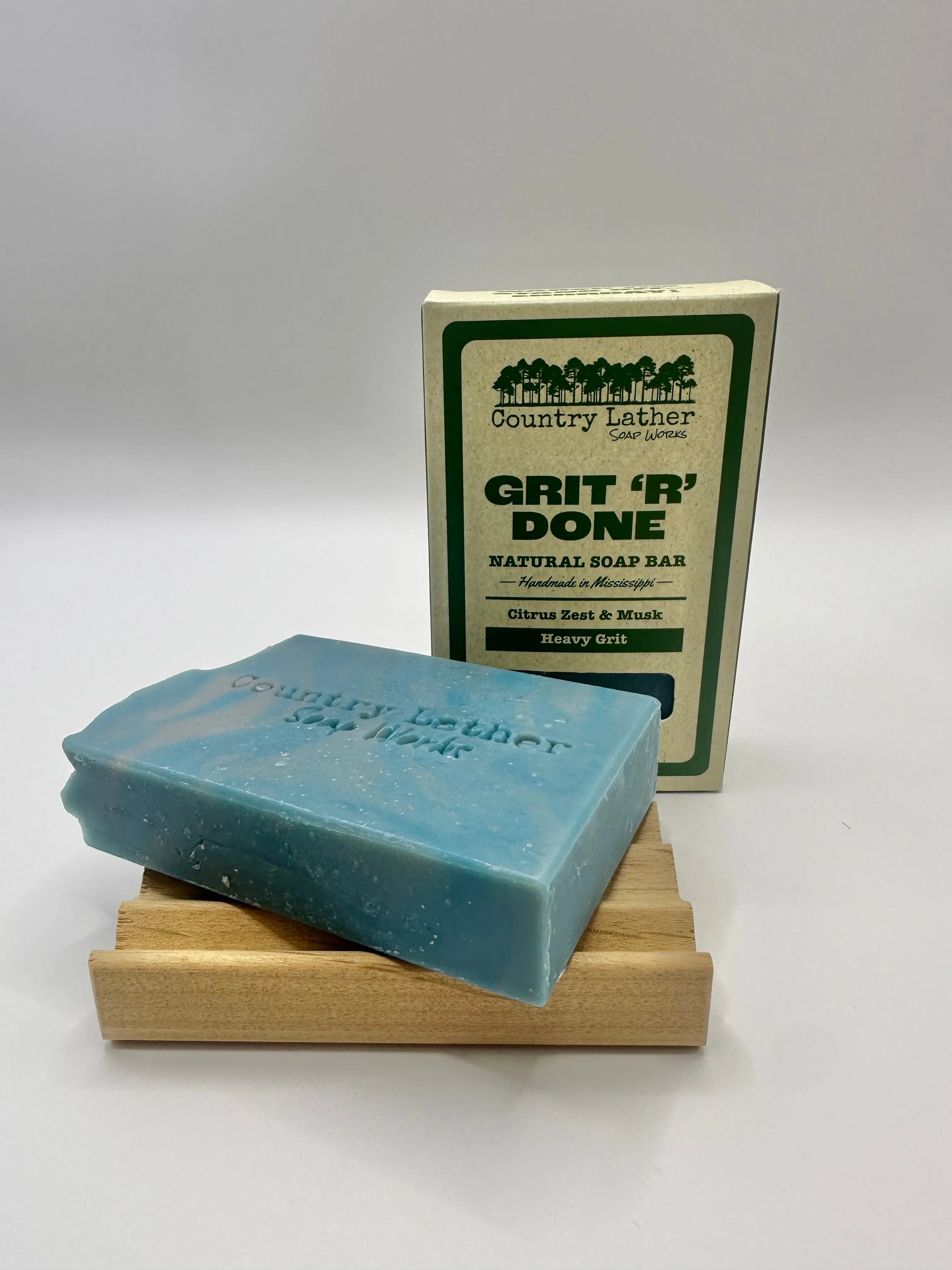 Blue Collar Warsh Bundle by Country Lather Soap Works, handmade bath and body detail photo 3
