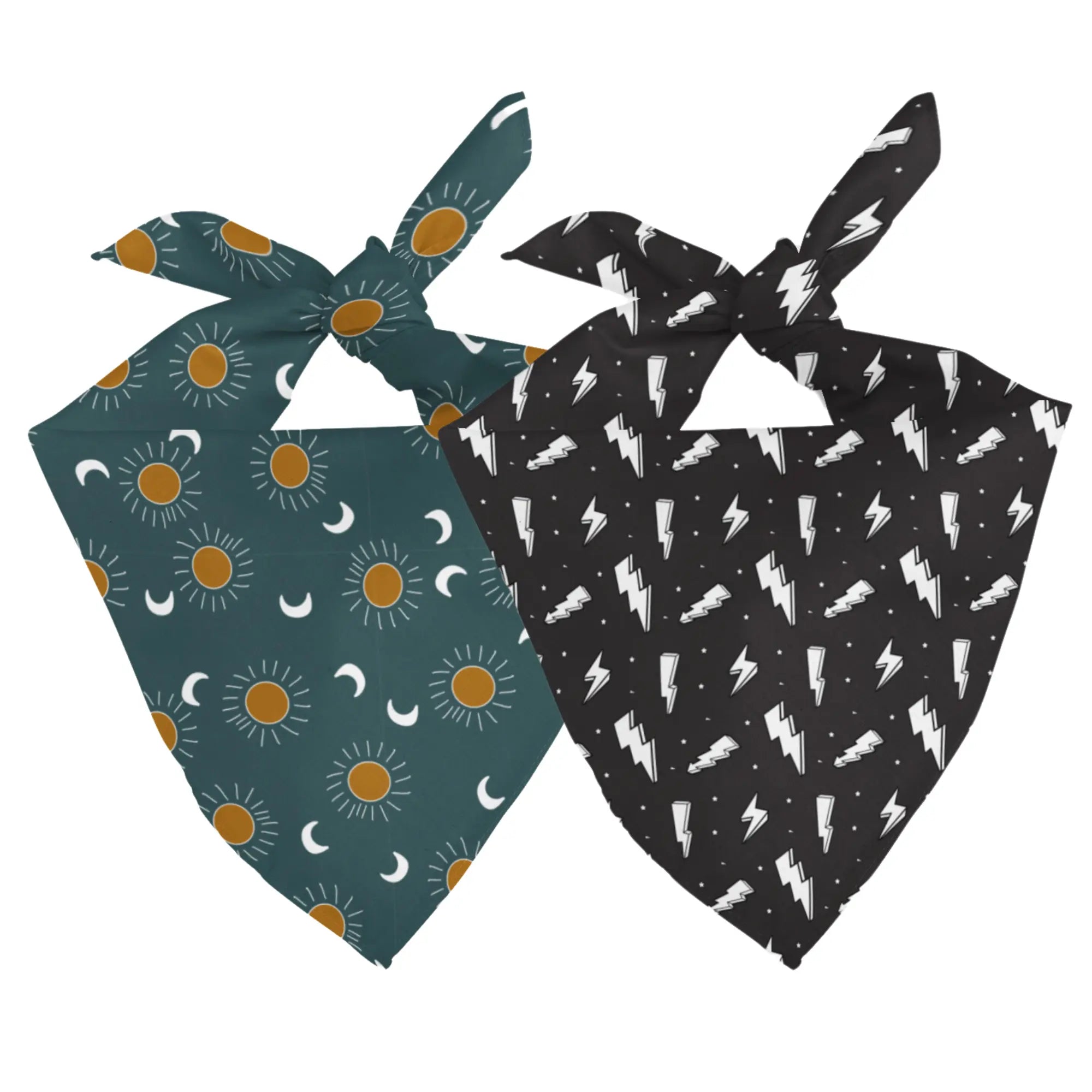 Blue Moon & Lightning Dog Bandana by Dog Bandana Co., pet accessory main product photo