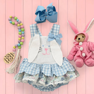 Blue Skirted Bunny Bubble Seven Lantern Lane