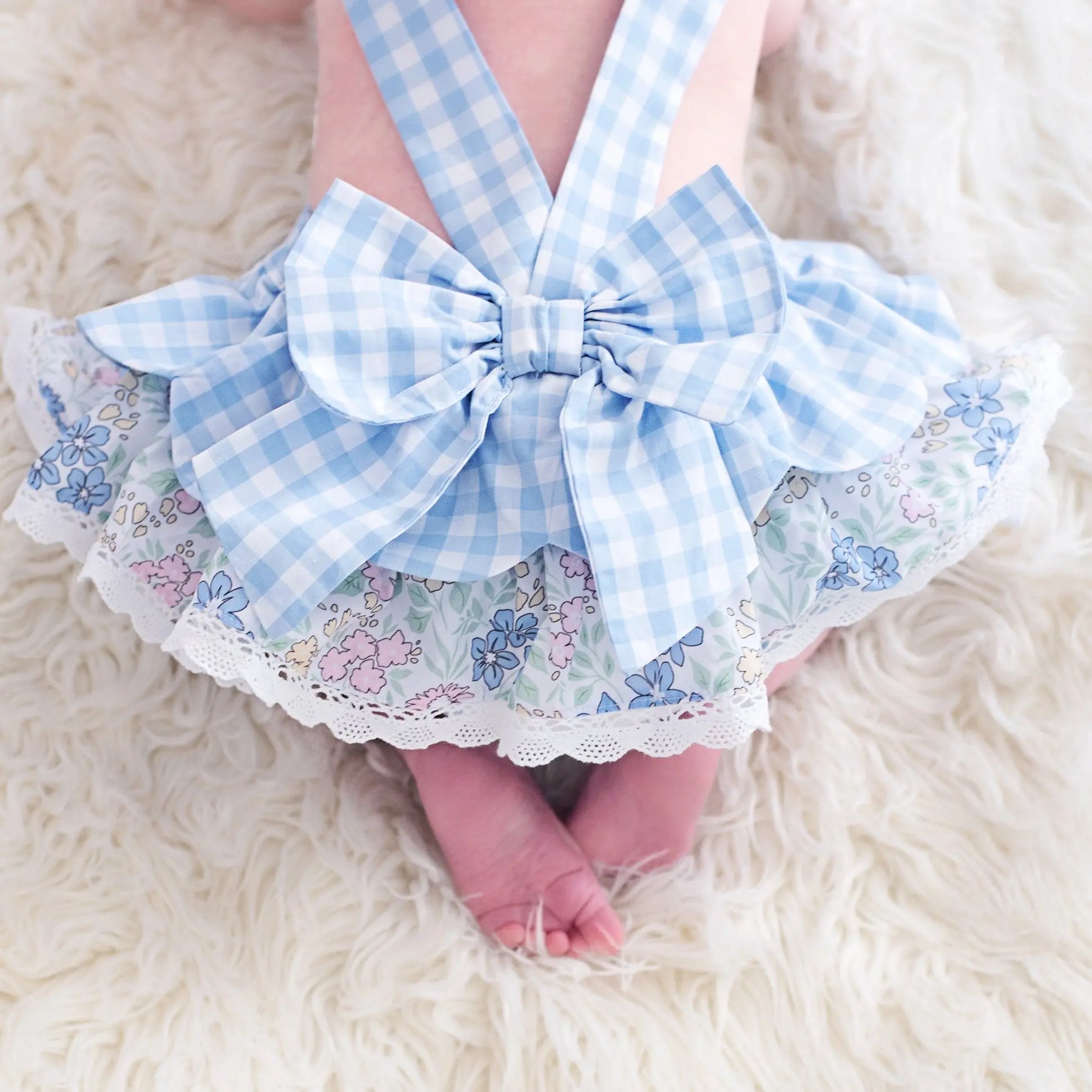 Blue Skirted Bunny Bubble Seven Lantern Lane
