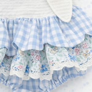Blue Skirted Bunny Bubble Seven Lantern Lane