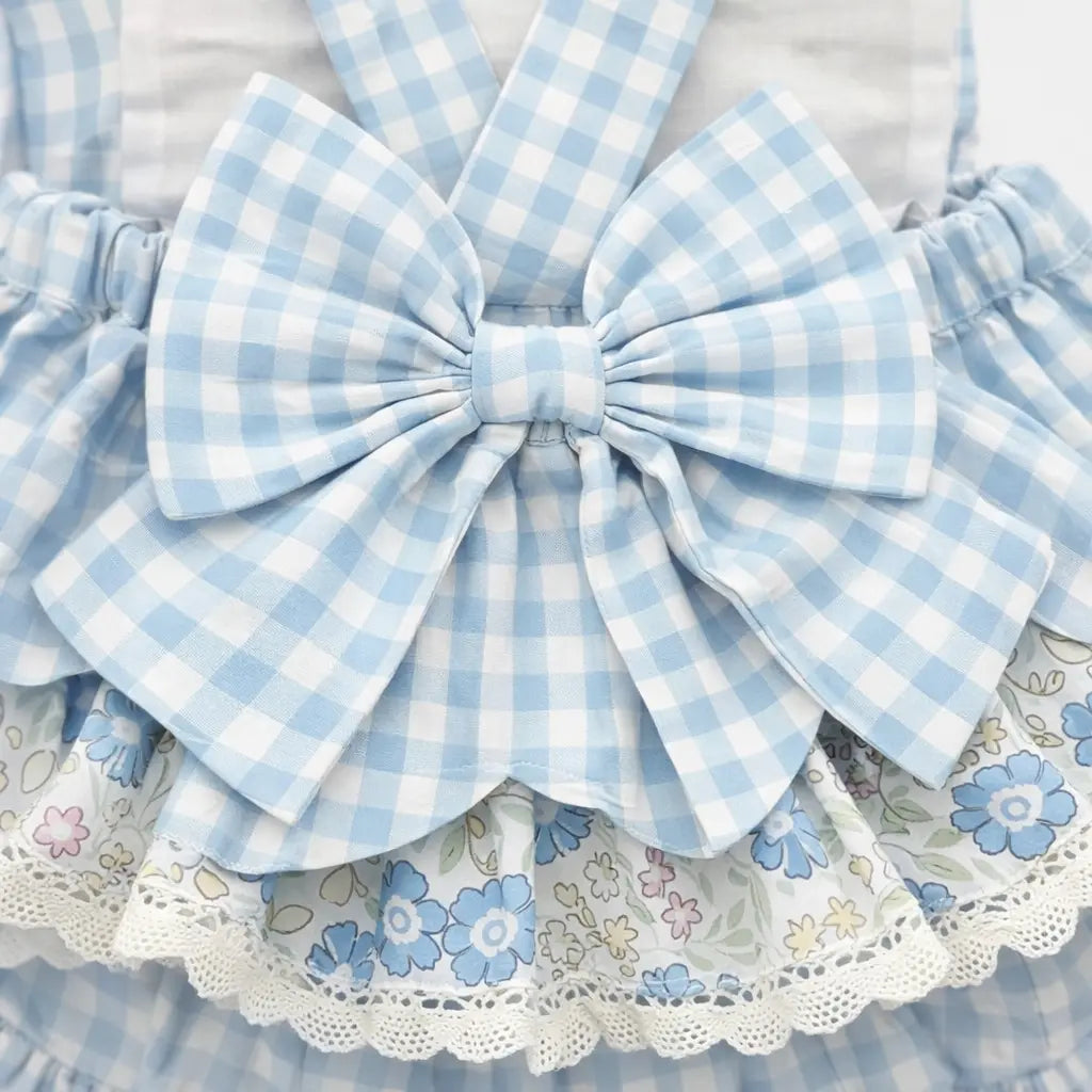 Blue Skirted Bunny Bubble Seven Lantern Lane
