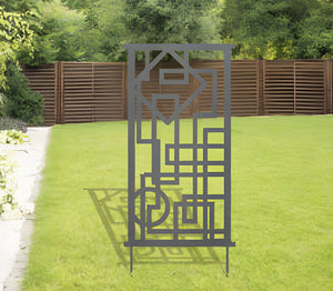 Blue Metal Trellis