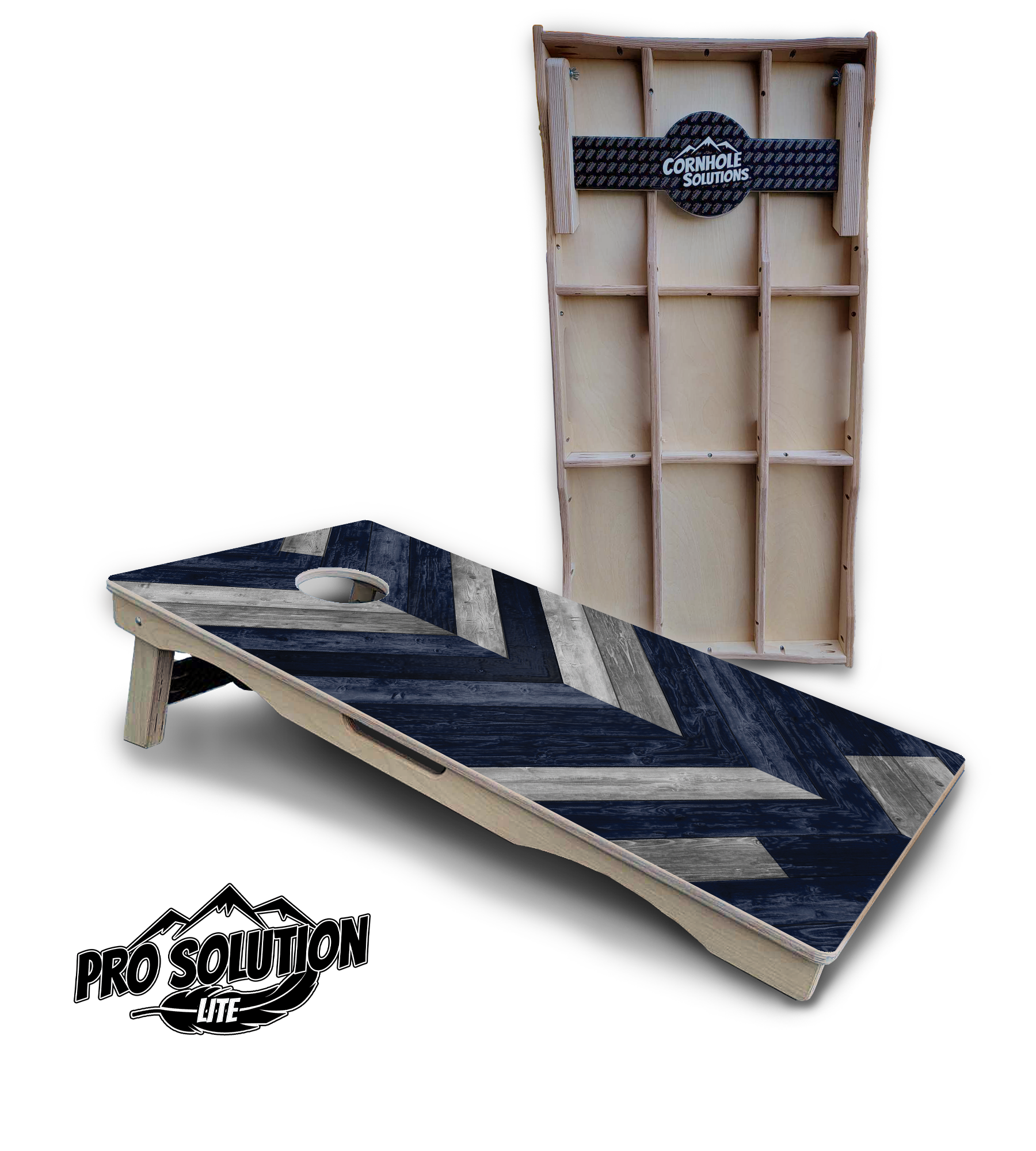 Herringbone Cornhole Boards - Pro Solution Lite Series Cornhole Solutions