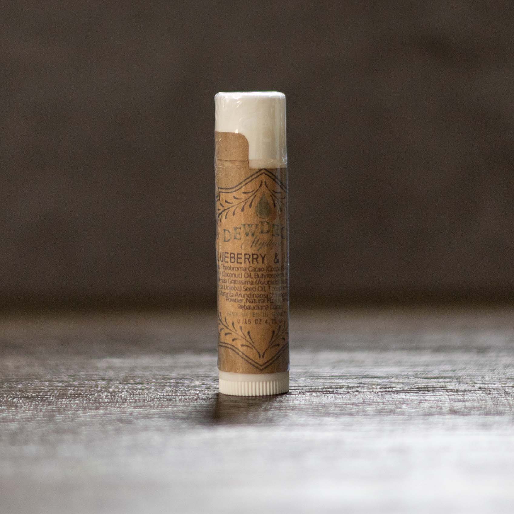 Blueberry & Lemon Lip Balm by Dewdrop Mystique LLC, natural skincare detail photo 2