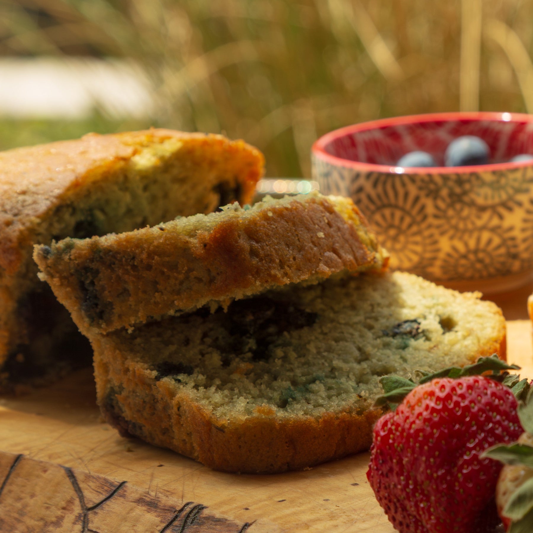 Blueberry & Lavender Bud Cake - Gluten Free