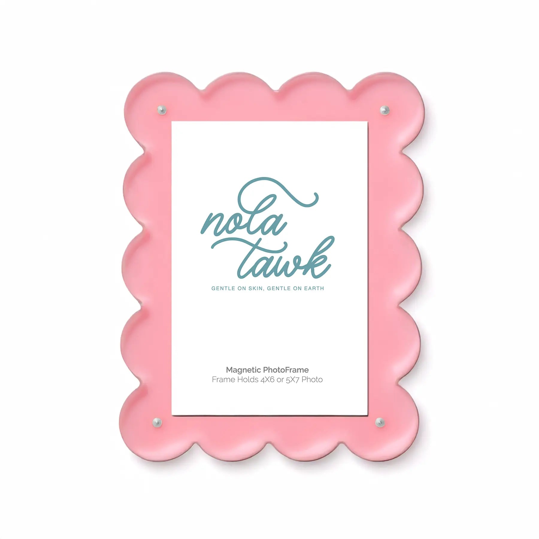 Blush Scalloped Magnetic Frame Nola Tawk