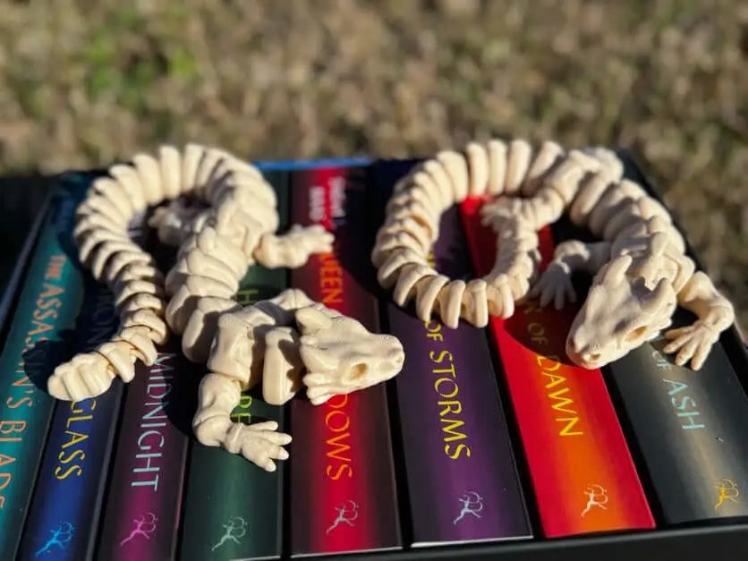 Bone Dragon Fidget Toys: 3D Printed Fantasy Dragons Handmade in Mississippi