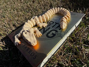 Bone Dragon 3D Printed Fidget Toy | Large Fantasy Sensory Toy by Mushroom Lady Co, paper gift detail photo 4