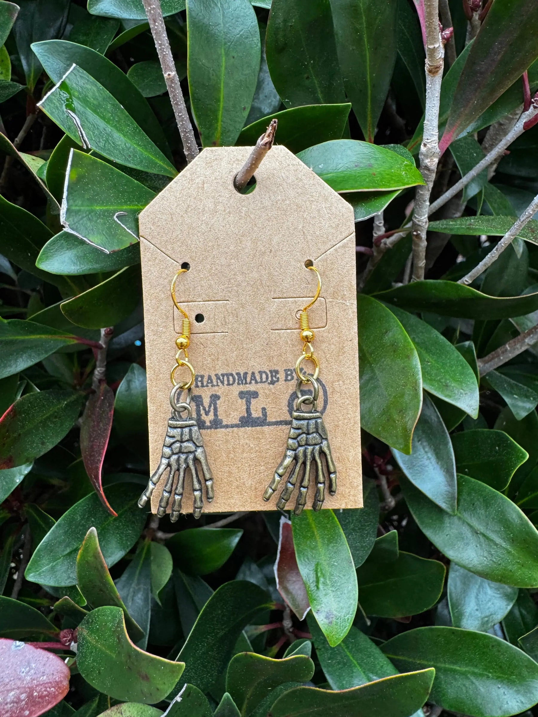 Bone & Brass Earring Collection Mushroom Lady Co
