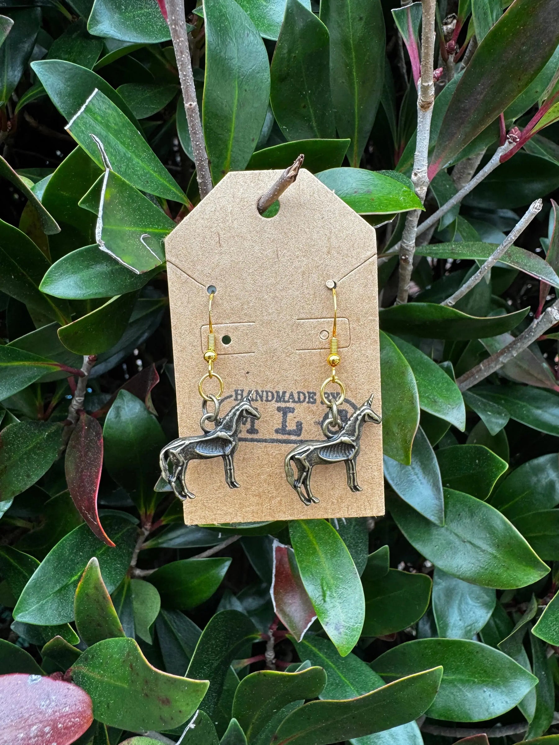 Bone & Brass Earring Collection Mushroom Lady Co