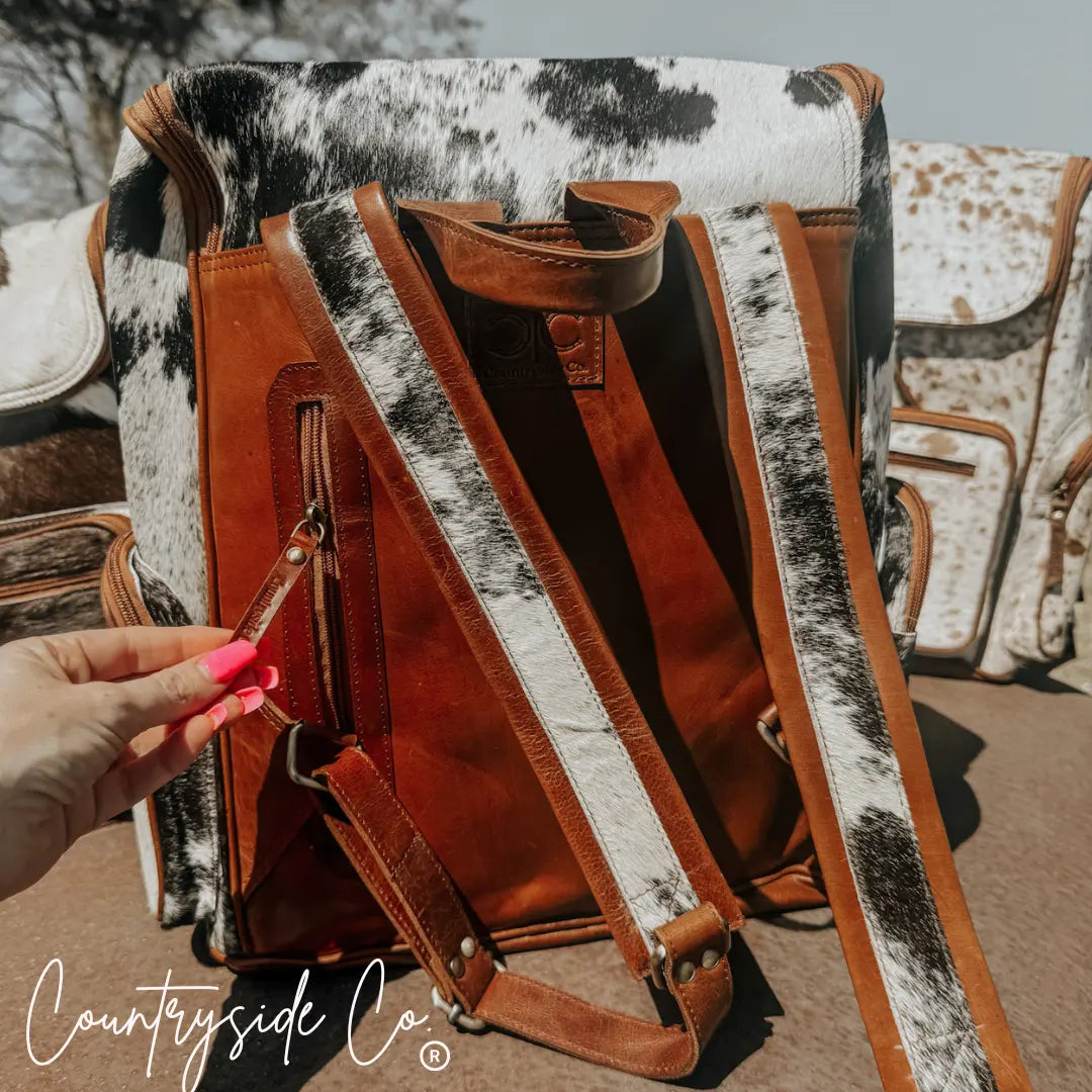 Boulder Cowhide Conceal Carry Backpack Countryside Co.