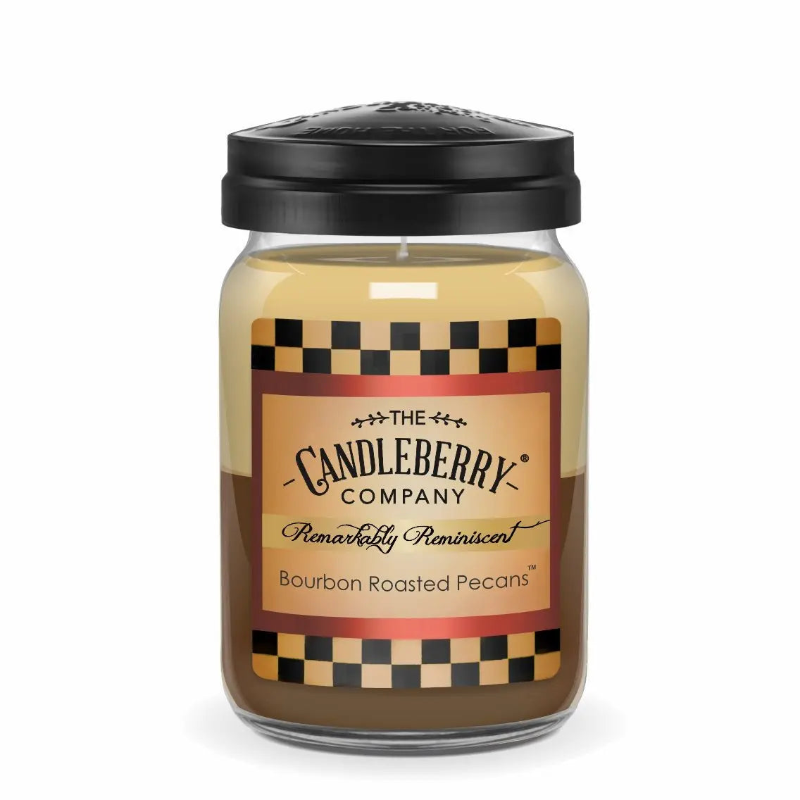 Bourbon Roasted Pecans™, Large Jar Candle (Collective) by The Candleberry® Candle Company, scented candle main product photo