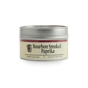 Bourbon Smoked Paprika spice in a 2.5 oz tin from Main Street Collective