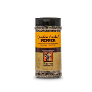 Bottle of Bourbon Smoked Pepper from Bourbon Foods, Louisville, Kentucky.