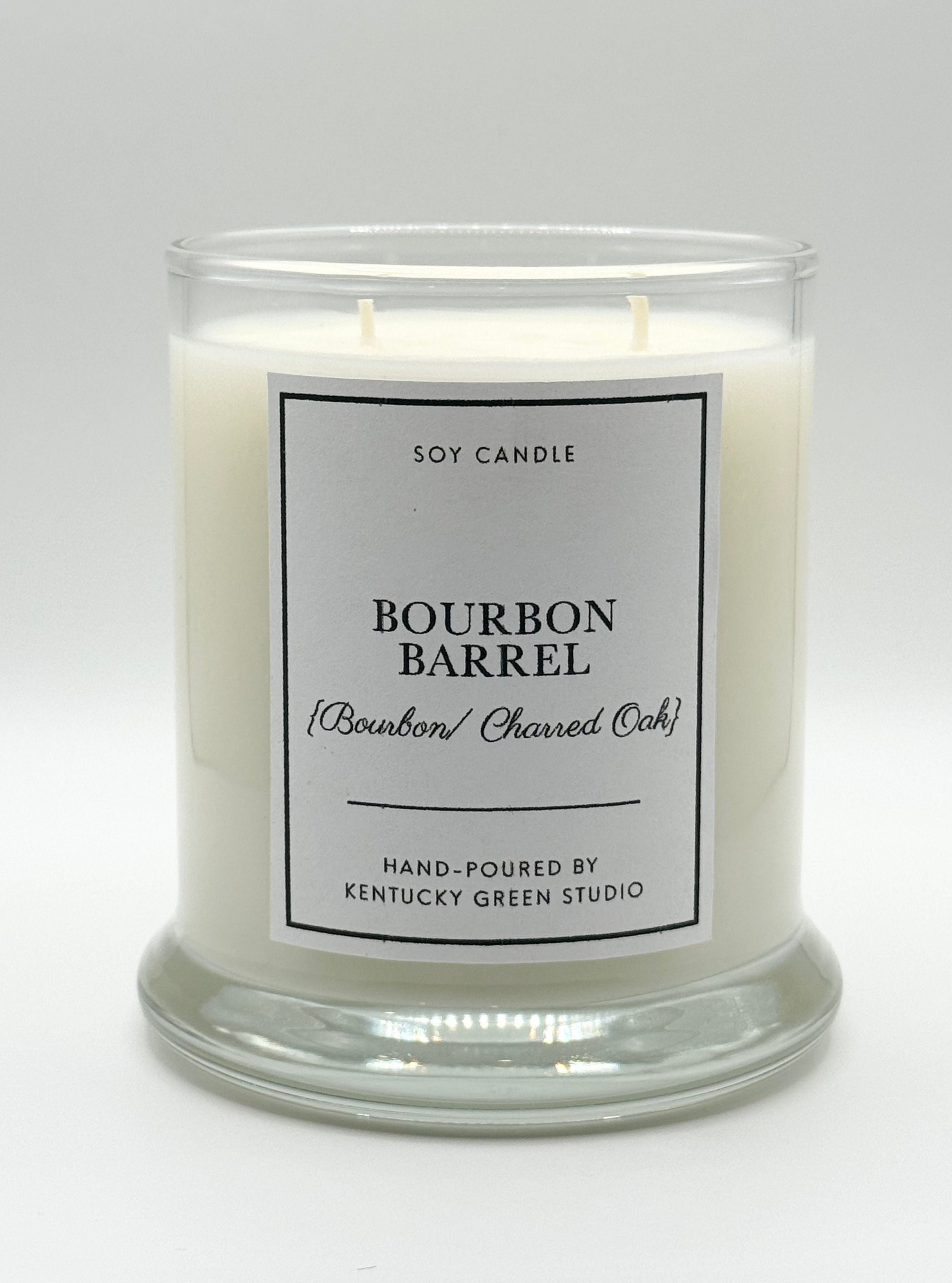 Bourbon Barrel Soy Candle by Kentucky Green Studio, scented candle main product photo