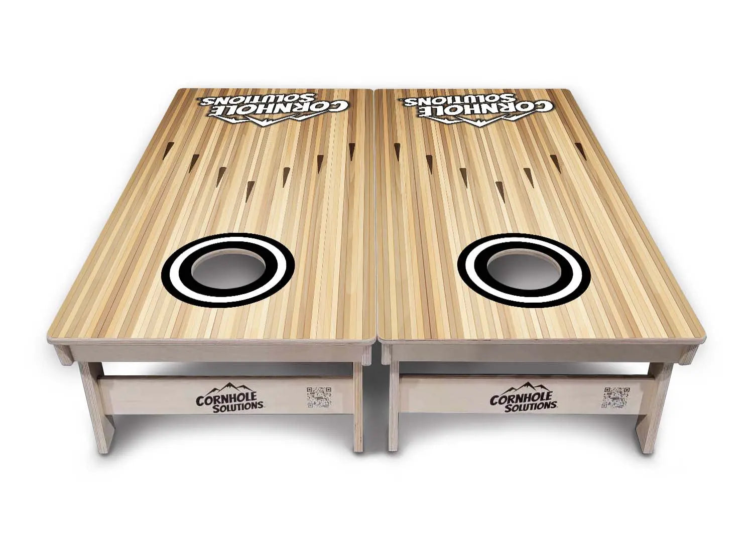 Bowling Black Logo Cornhole Boards - Professional Tournament Series by Cornhole Solutions, Southern home decor detail photo 5