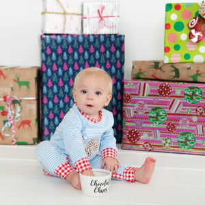 Boys Cookies For Santa Romper Seven Lantern Lane