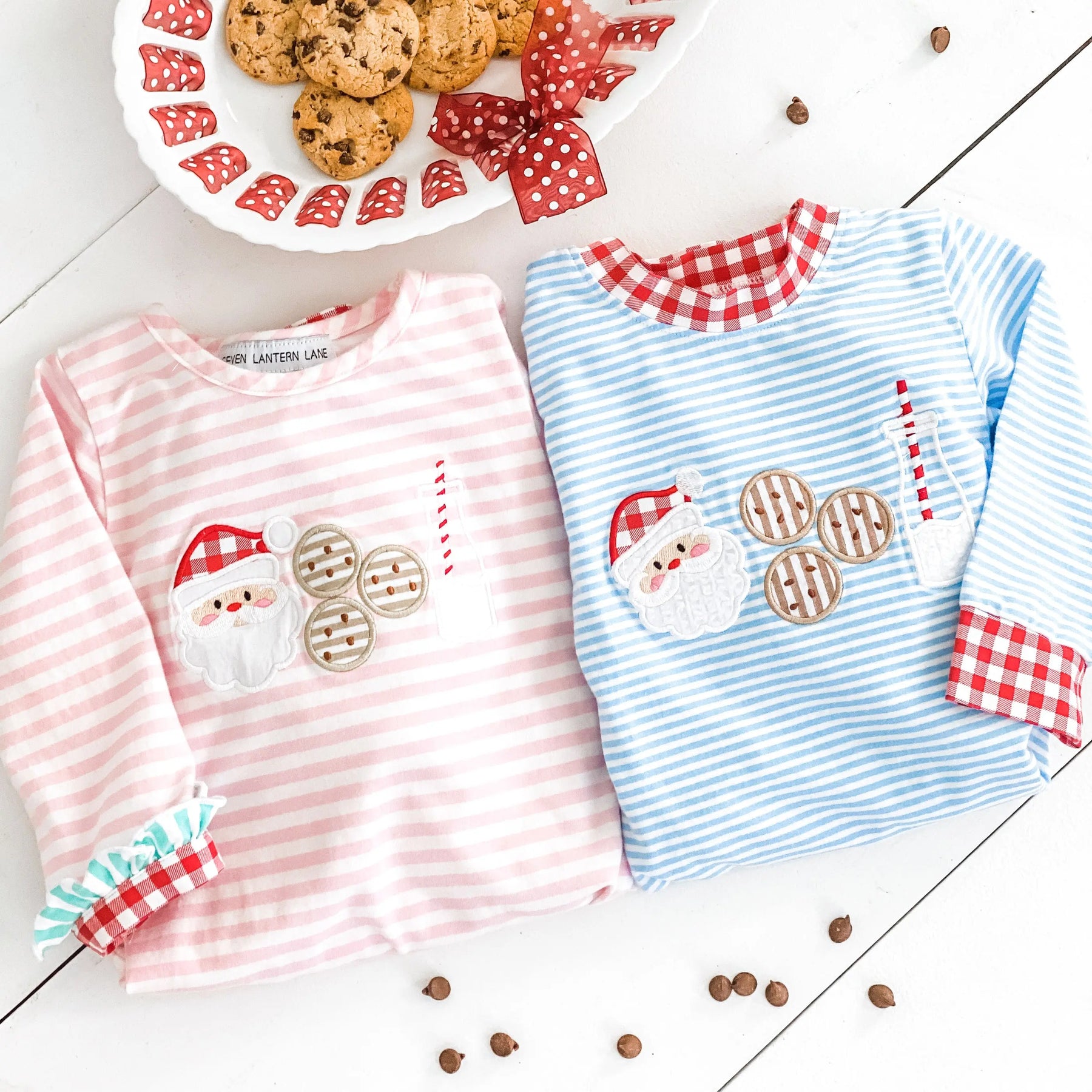 Boys Cookies For Santa Romper Seven Lantern Lane