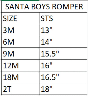 Boys Cookies For Santa Romper Seven Lantern Lane