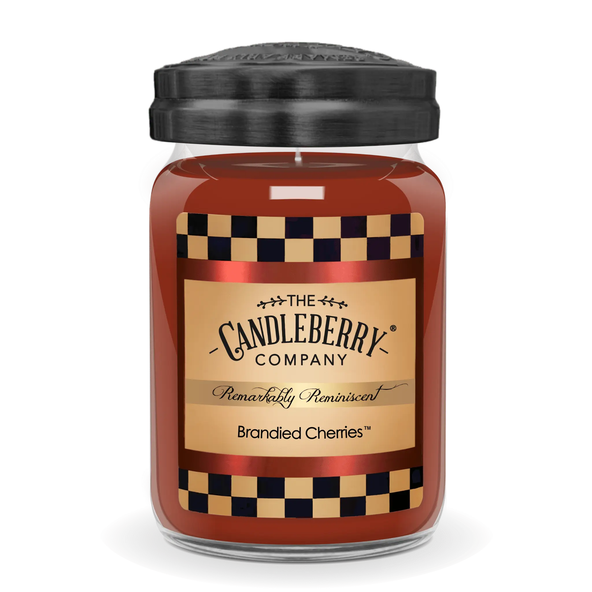 Brandied Cherries™, Large Jar Candle (Collective) by The Candleberry® Candle Company, scented candle main product photo