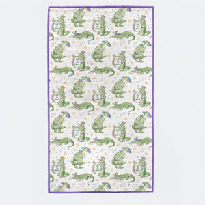Breakfast with the Gators Kitchen Towel by Nola Tawk, tea towel detail photo 2