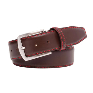 Brown Smooth Italian Calf Leather Belt