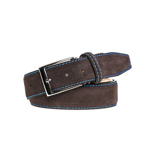 Brown Suede Leather Belt