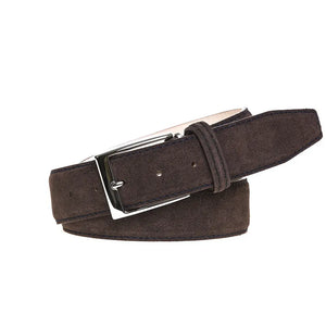 Brown Suede Leather Belt