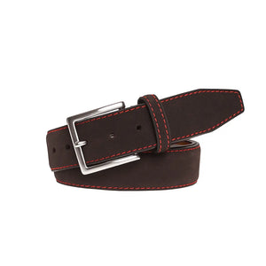 Brown Suede Leather Belt