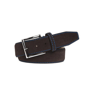 Brown Suede Leather Belt