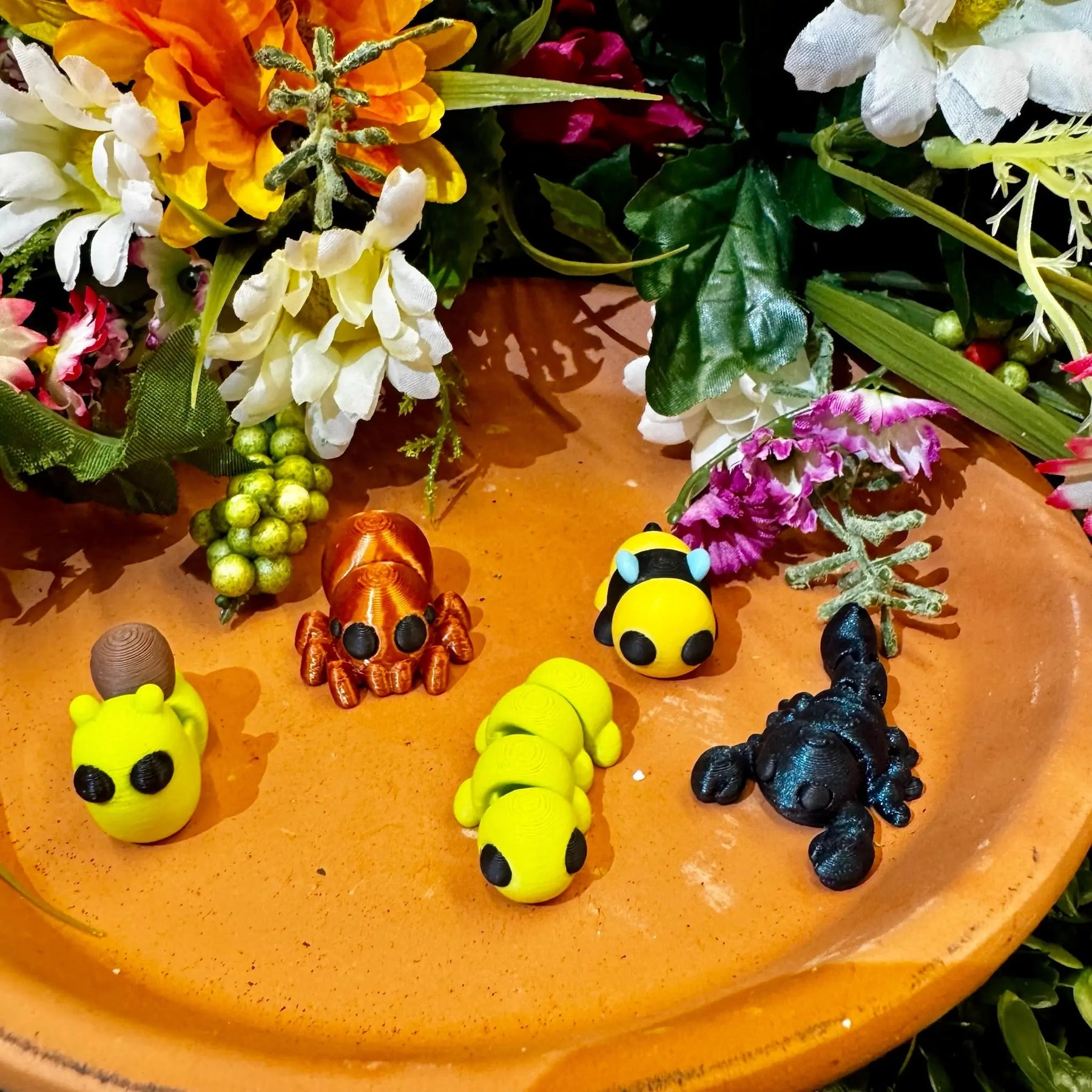 Bug Buddies Mini Fidget Toy Bundle | 3D Printed Insect Sensory Toys by Mushroom Lady Co, paper gift detail photo 2