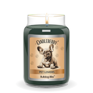 Bulldog Bliss™ - Large Jar Candle (Collective) by The Candleberry® Candle Company, scented candle detail photo 2