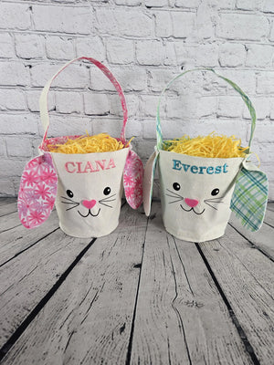Bunny Face Personalized Easter Bag EverLee Creations